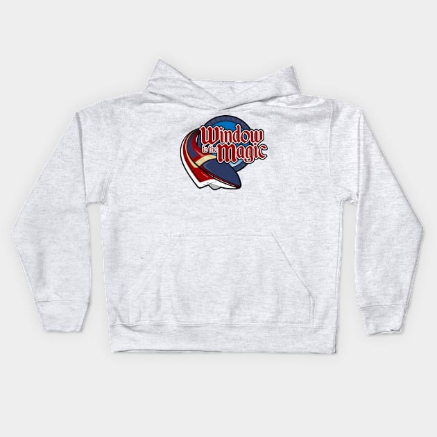 Modern WTTM Monorail Logo Kids Hoodie by The Window to the Magic Podcast